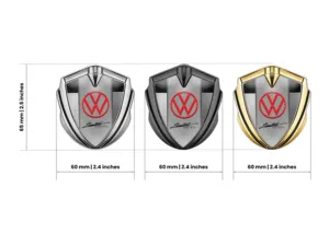 VW Metal Domed Emblem Tuning Design Shiny Max